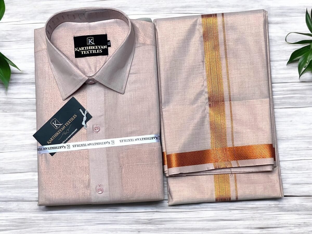 Mens Tissue Plain Jari Combo - Image 2