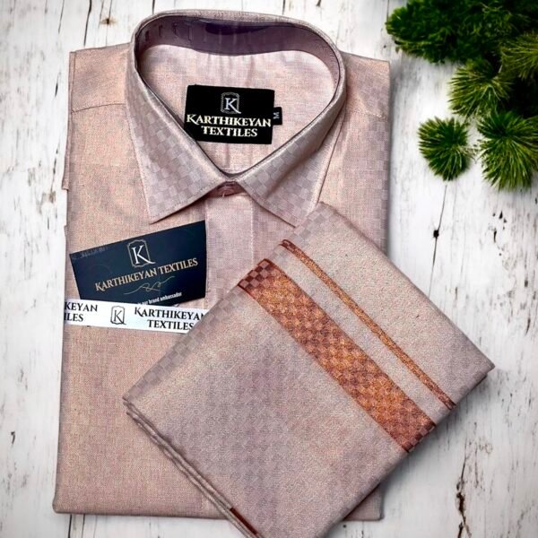 Mens Tissue Embossed Copper Jari